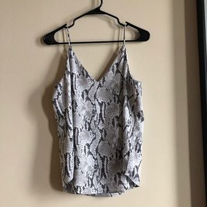 EXPRESS BRAND SNAKESKIN PRINT TANK TOP